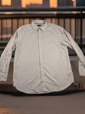 Banana Republic Men's Long Sleeve Slim Fit Dress Shirt, Pink, Blue, White Sz XXL